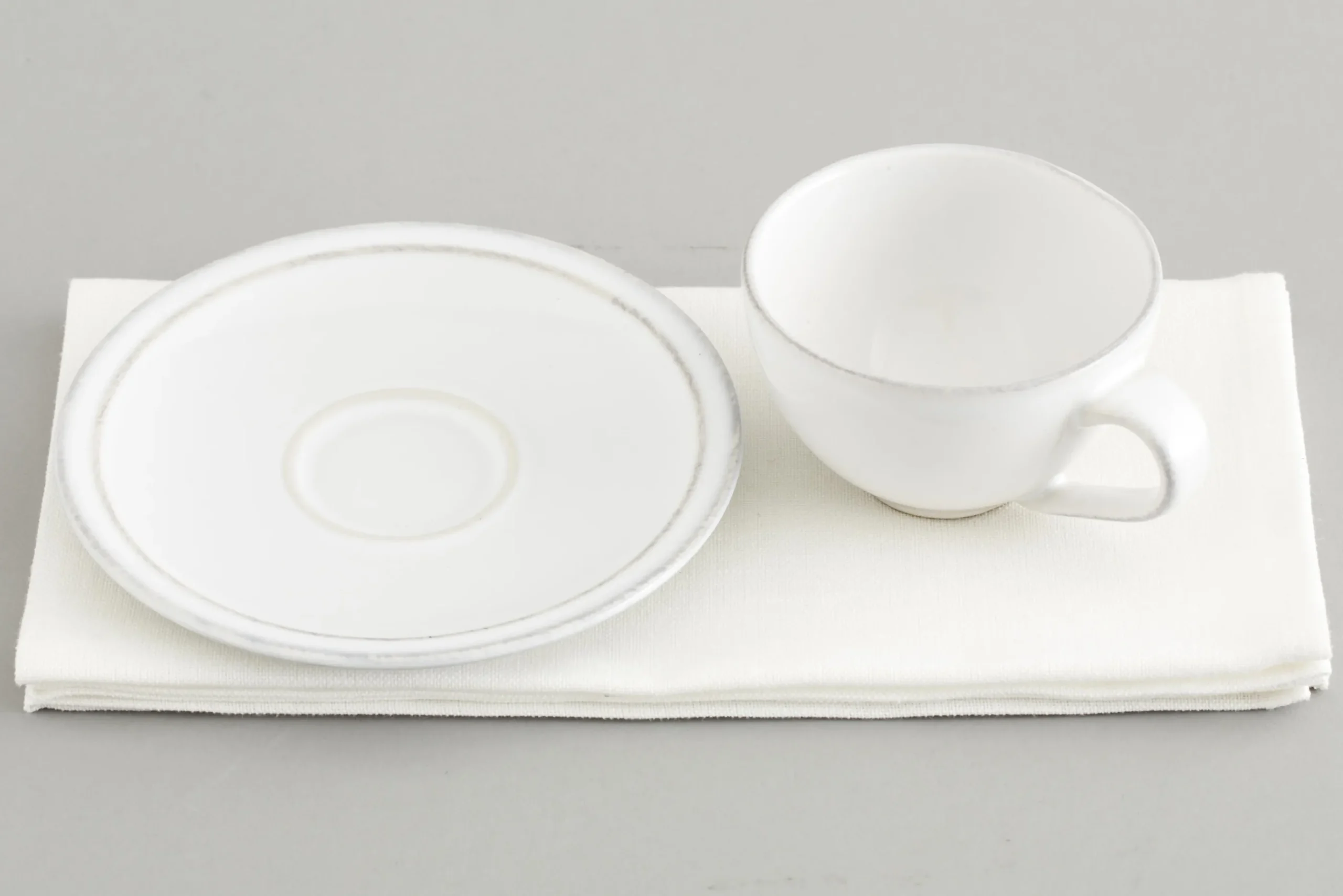 Flamant Jille, Kop En Schotel, Keramiek, Wit, S, 50 Ml