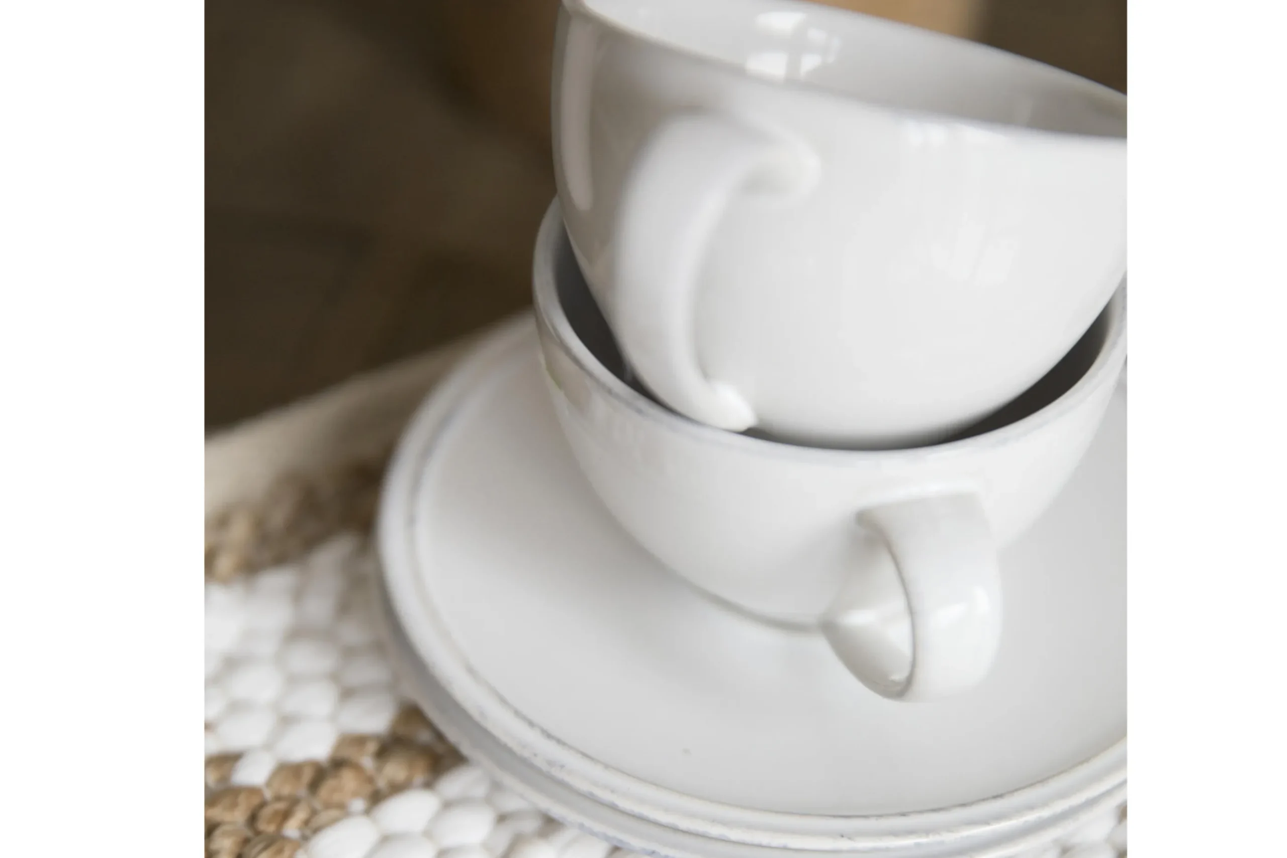 Flamant Jille, Kop En Schotel, Keramiek, Wit, S, 50 Ml