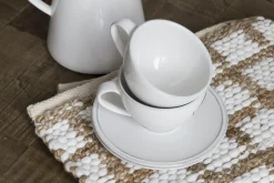 Flamant Jille, Kop En Schotel, Keramiek, Wit, L, 200 Ml