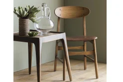 Flamant Joel, Stoel, Eiken En Leren Zitting