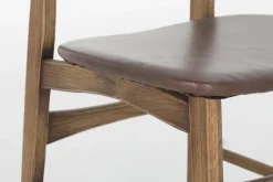 Flamant Joel, Stoel, Eiken En Leren Zitting