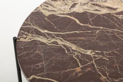 Flamant Karina, Salontafel, Marmer En Metaal, Rood