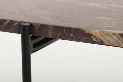 Flamant Karina, Salontafel, Marmer En Metaal, Rood