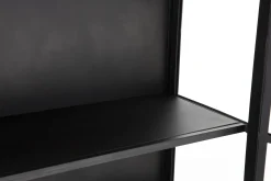 Flamant Laurance, Vitrinekast, Zwart, Metaal, 2 Deuren