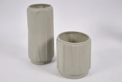 Flamant Laurena, Vaas, Keramiek, Grijs, S