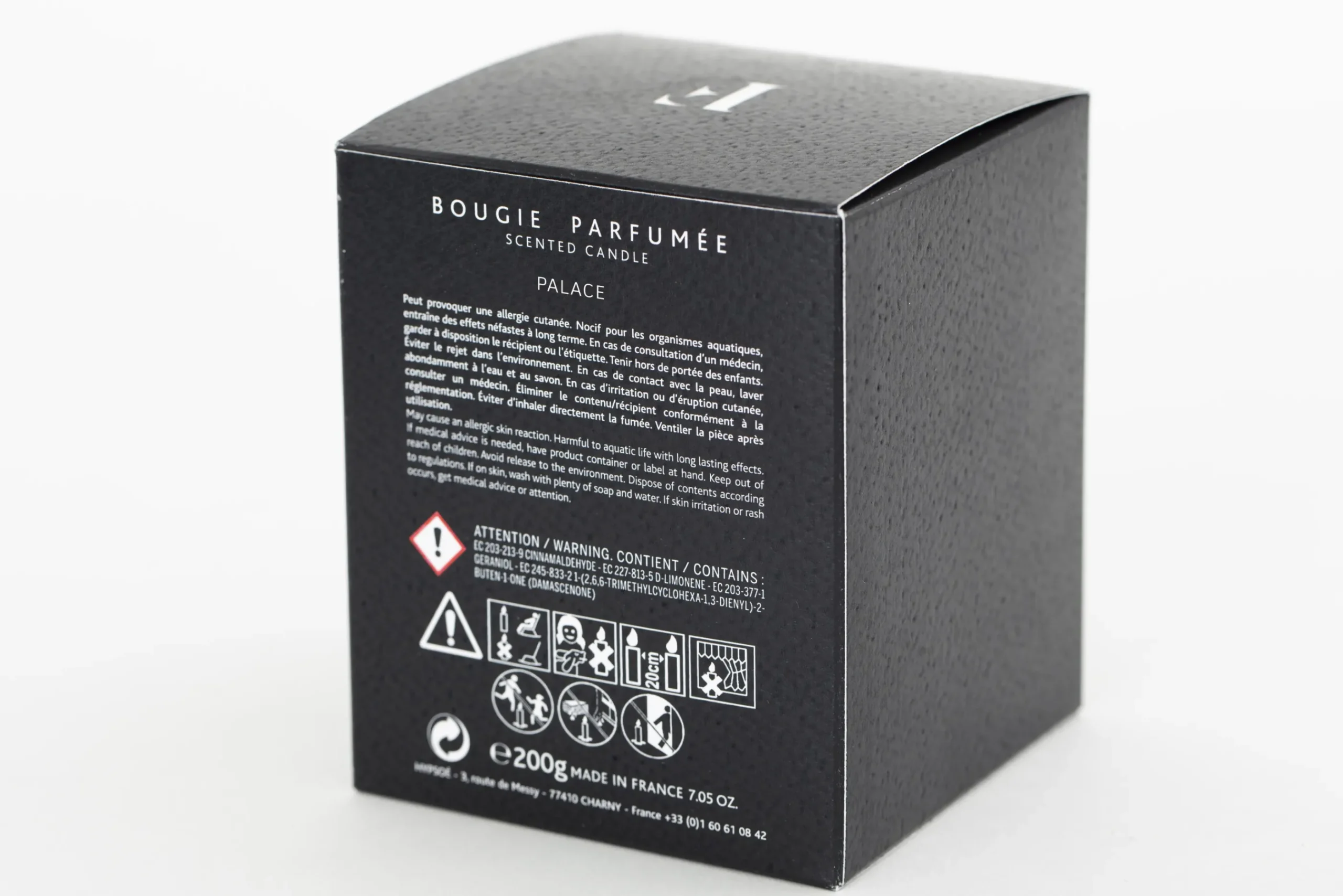 Flamant Lin, Geurkaars, Paleis