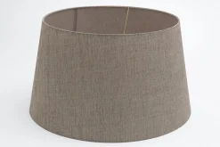 Flamant Lindro, Lampenkap, Naturel En Grijs, Cilinder, 50 Cm