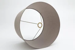 Flamant Lindro, Lampenkap, Naturel En Grijs, Cilinder, 50 Cm