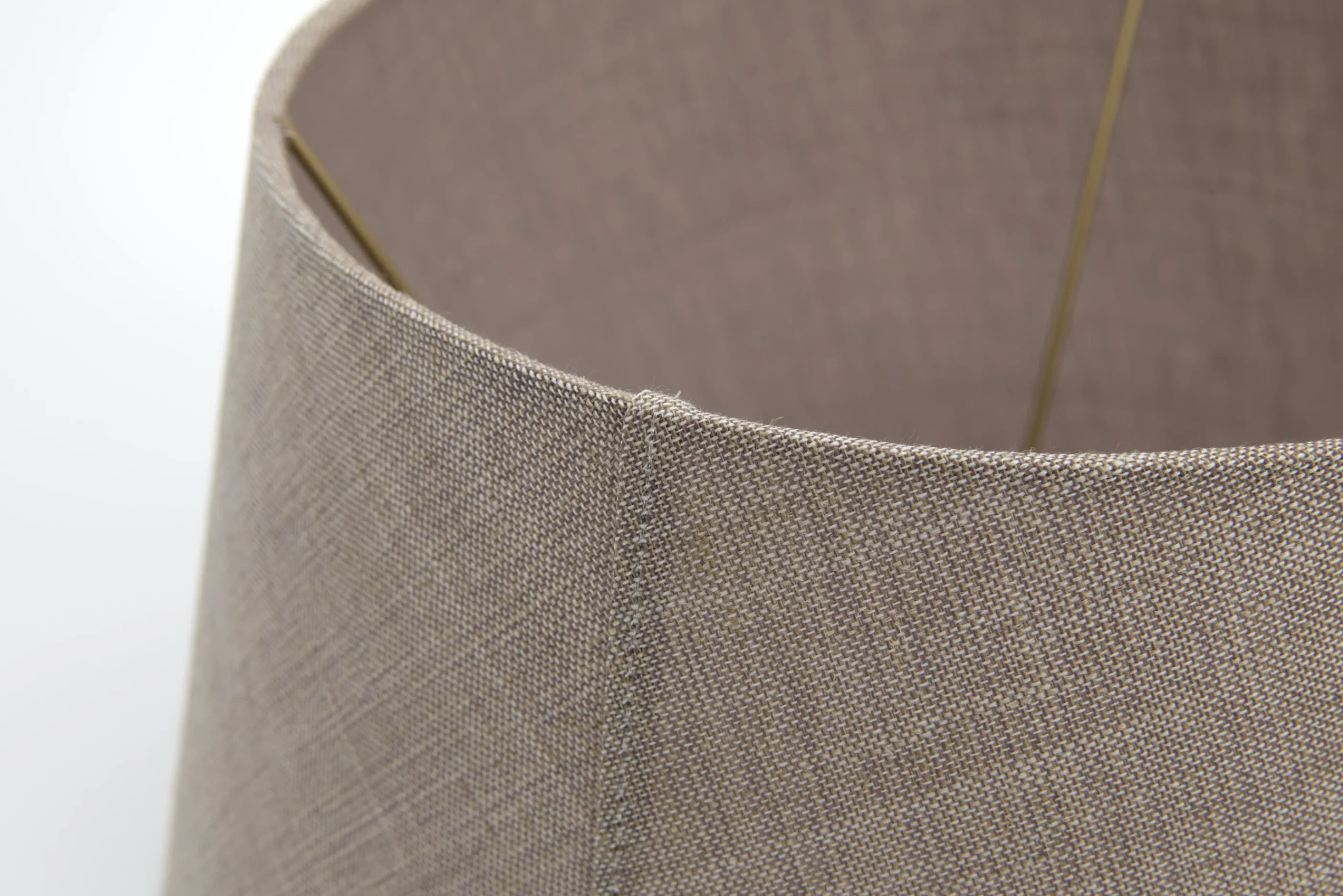 Flamant Lindro, Lampenkap, Naturel En Grijs, Cilinder, 50 Cm