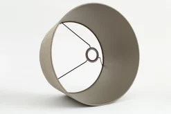 Flamant Lindro, Lampenkap, Natuurlijk En Zilver, Cilinder, 40 Cm