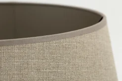 Flamant Lindro, Lampenkap, Natuurlijk En Zilver, Cilinder, 45 Cm