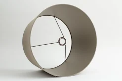 Flamant Lindro, Lampenkap, Natuurlijk En Zilver, Cilinder, 50 Cm