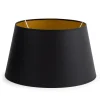 Flamant Lindro, Lampenkap, Zwart En Goud, Cilinder, 30 Cm