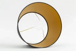 Flamant Lindro, Lampenkap, Zwart En Goud, Cilinder, 30 Cm