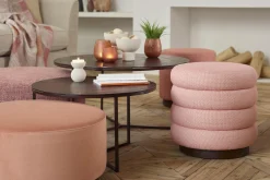 Flamant Lucas, Poef, Draaibaar, O 60, Roze