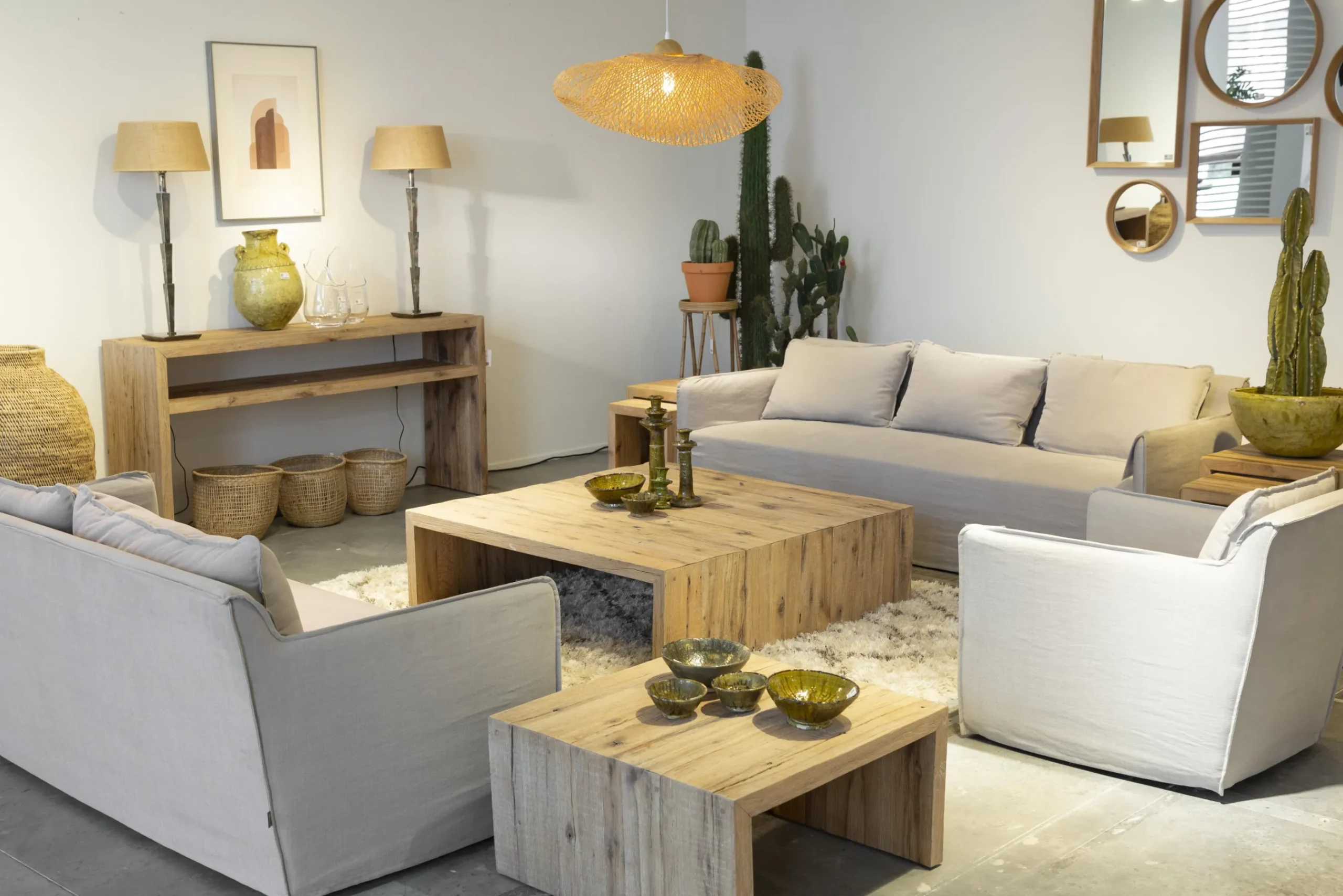 Flamant Lucente, Spiegel, Eiken, Rond, 46Cm