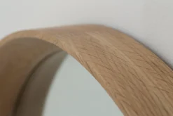 Flamant Lucente, Spiegel, Eiken, Rond, 46Cm