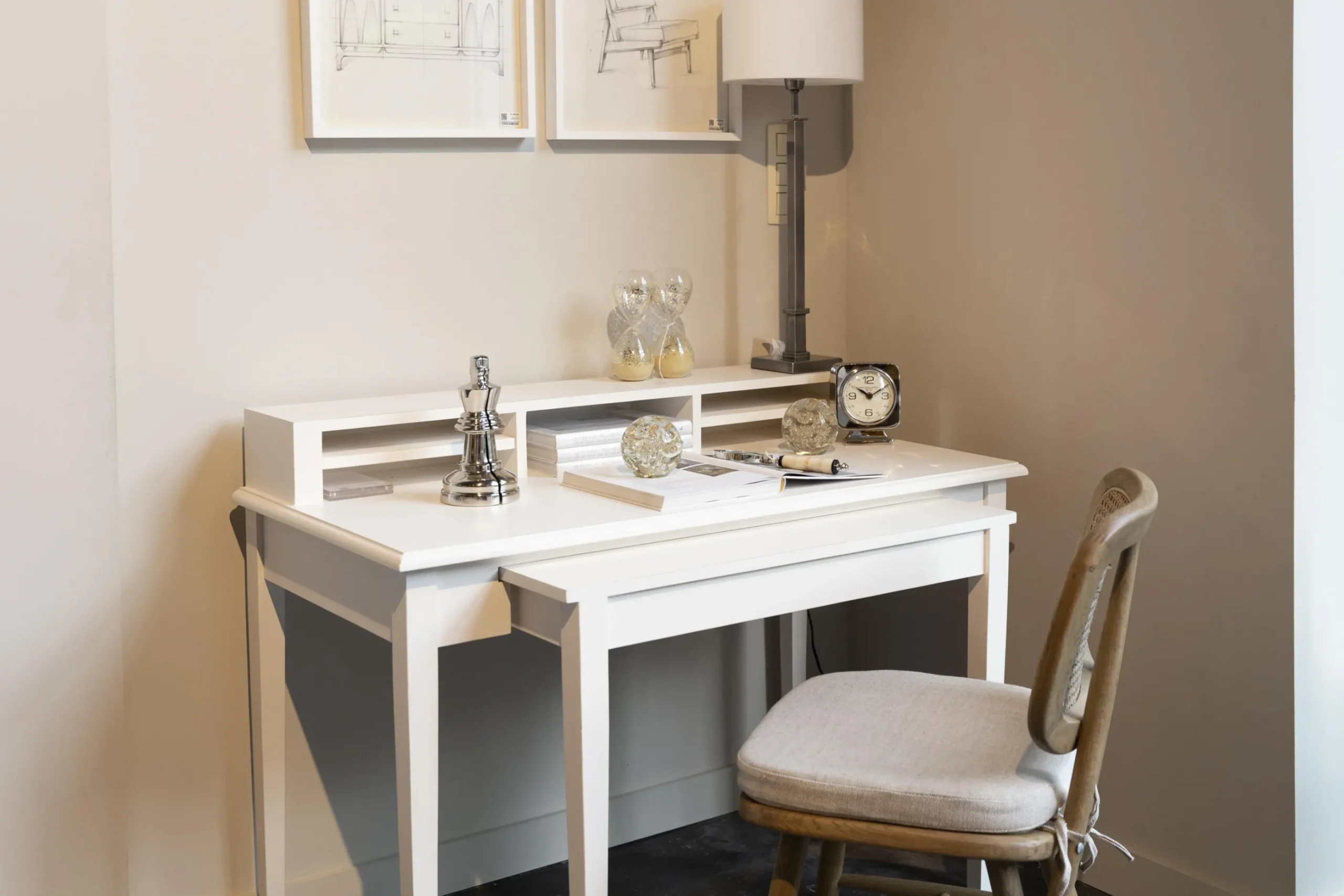 Flamant Lynn, Stoel, Eiken, Riet, Met Kussen