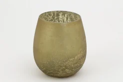 Flamant Malea, Theelichthouder, Glas, Geel, M