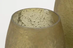 Flamant Malea, Theelichthouder, Glas, Geel, M