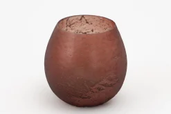 Flamant Malea, Theelichthouder, Glas, Bordeauxrood, S