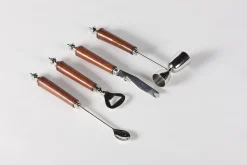 Flamant Manhattan, Cocktailjigger, Bruin Leer