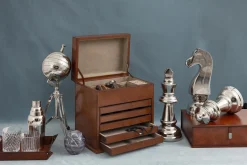 Flamant Manhattan, Dienblad, Bruin Leer, S