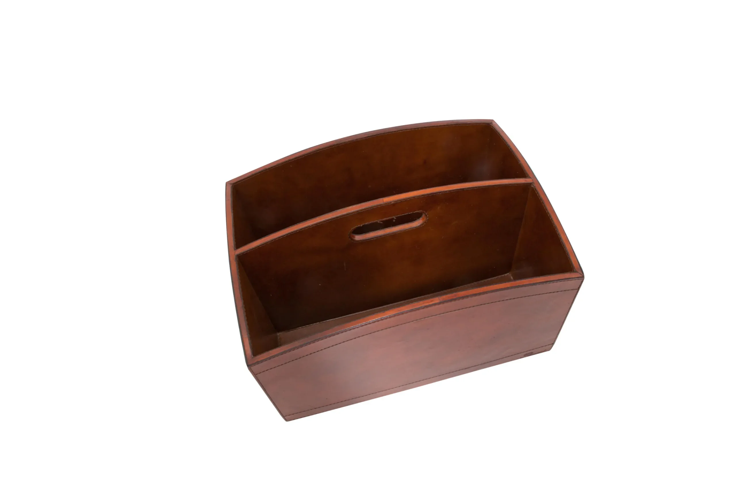 Flamant Manhattan, Tijdschriftenhouder, Bruin Leer