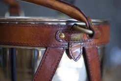 Flamant Manhattan, Wijnkoeler, Bruin Leren Handvat