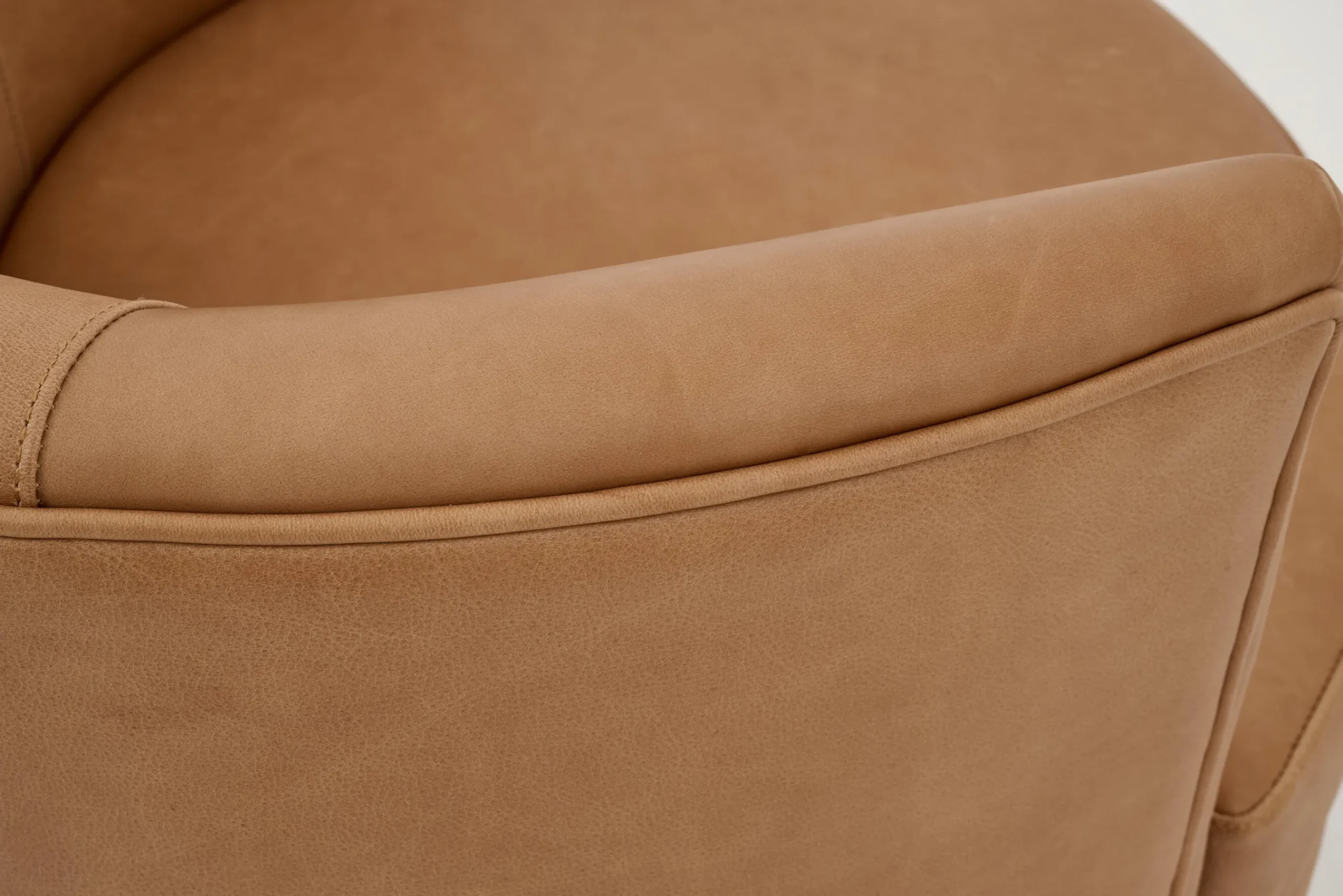 Flamant Marchetti, Fauteuil, Leer Cognoac, Draaibaar