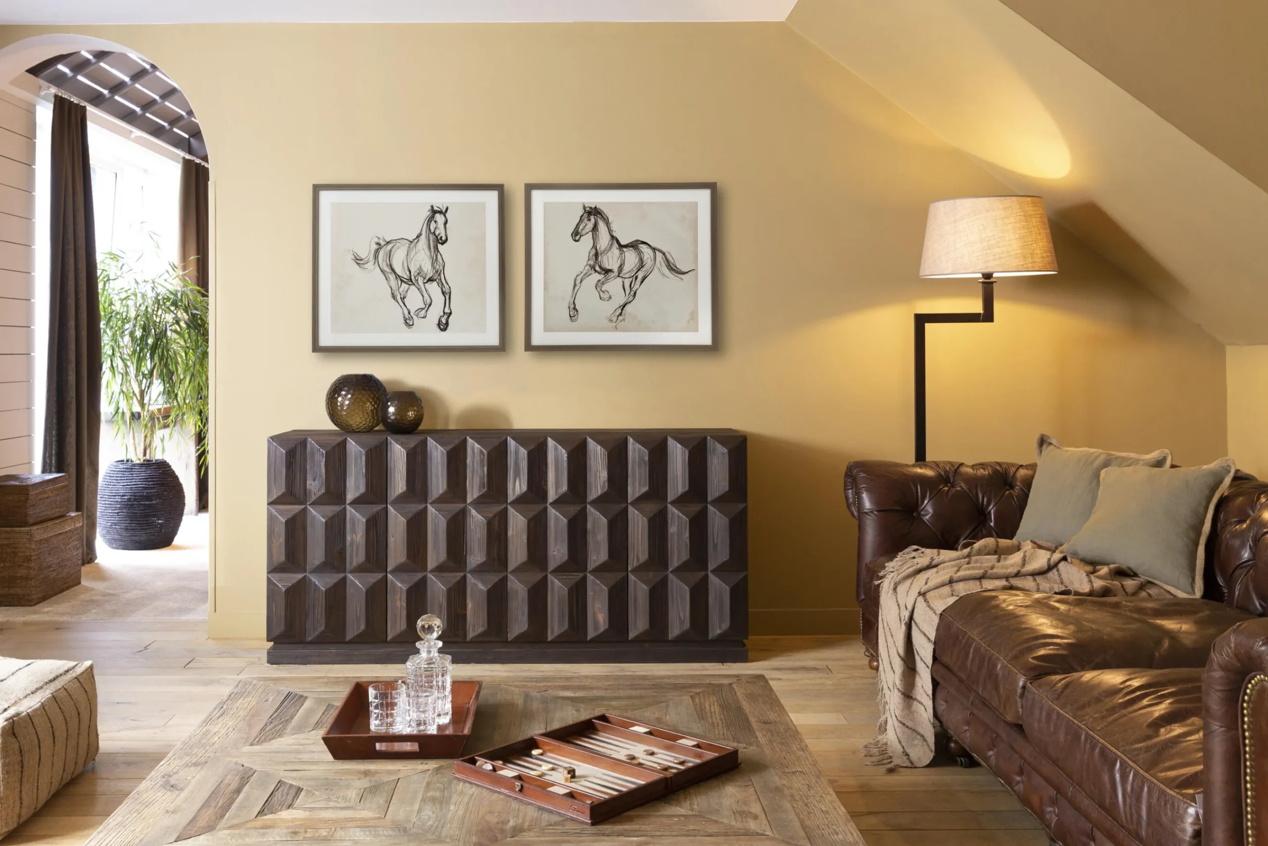 Flamant Matthews, Dressoir, 4 Deuren, Bruin