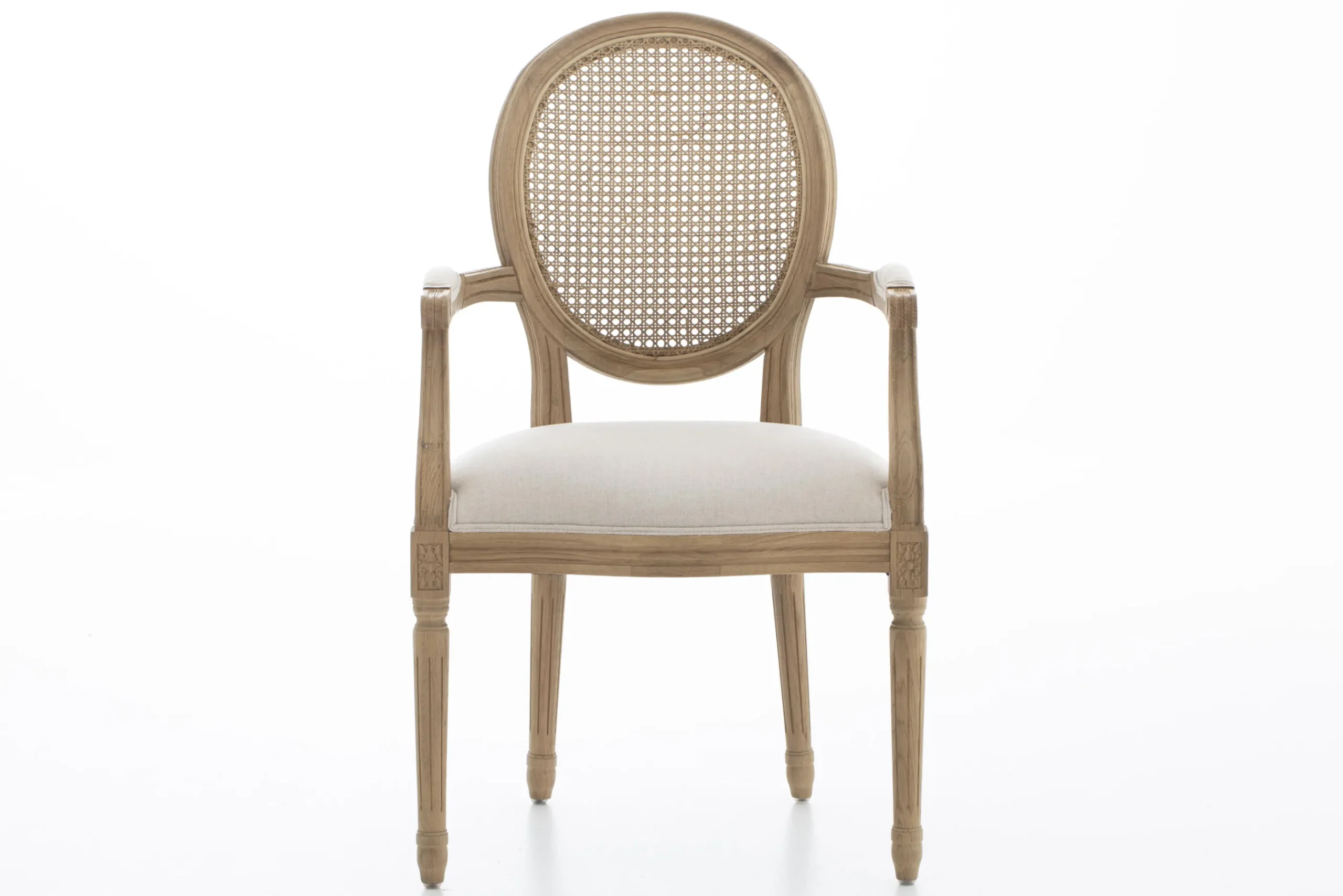 Flamant Medy, Fauteuil, Eiken, Natuurlijk Linnen