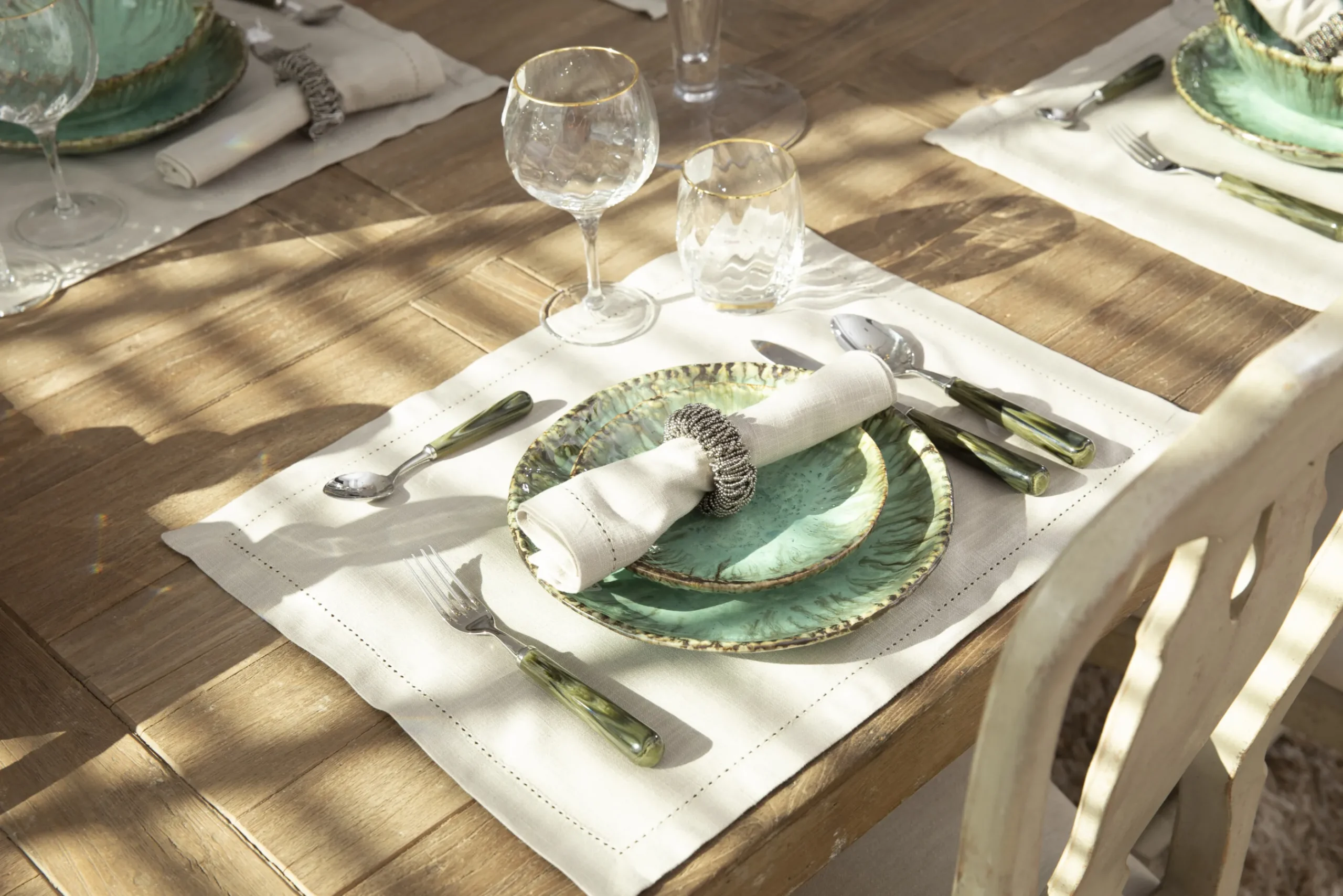 Flamant Meina, Servetring, Kralen, Zilver