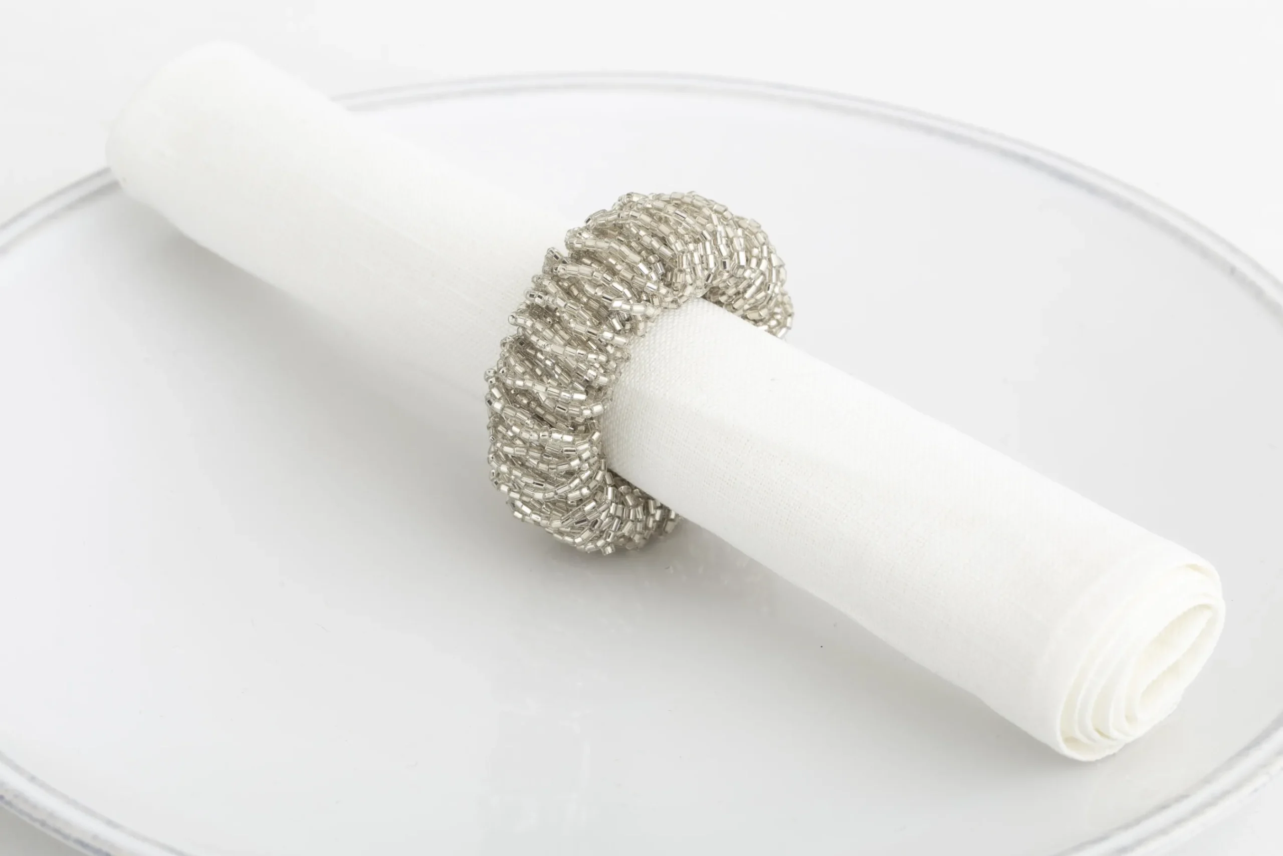 Flamant Meina, Servetring, Kralen, Zilver