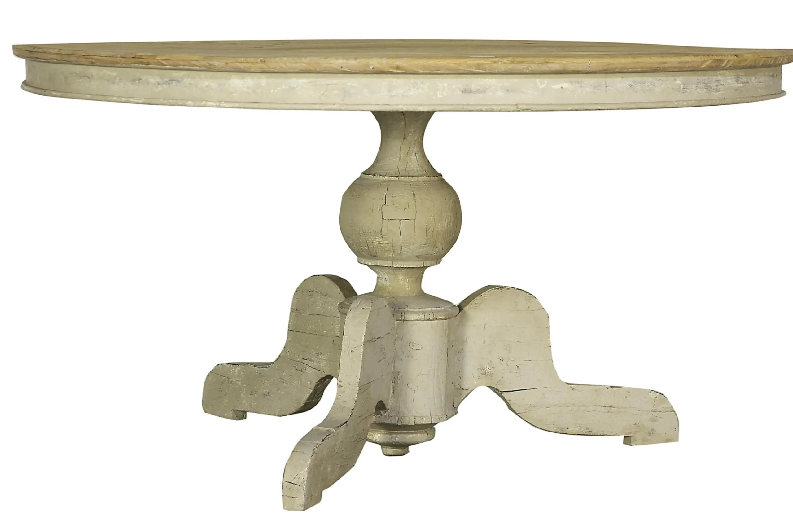 Flamant Milan, Eettafel, Rond, Gerecycled Hout, 140 Cm, Model 1