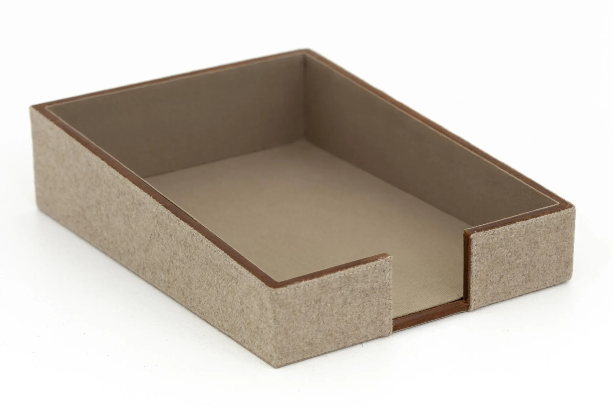 Flamant Milburn, Papierlade, Wol En Leer