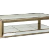 Flamant Mitchell, Salontafel, Rechthoekig, Spiegelglas En Hout, 160X80