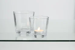 Flamant Nali, Theelichthouder, Mondgeblazen, Glas, 14 Cm