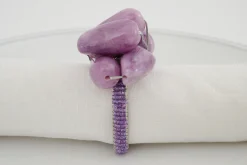 Flamant Naoh, Servetring, Kralen, Paars