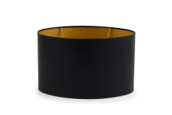 Flamant Ovaal, Lampenkap, Zwart En Goud, Ovaal, 30 Cm