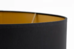 Flamant Ovaal, Lampenkap, Zwart En Goud, Ovaal, 30 Cm