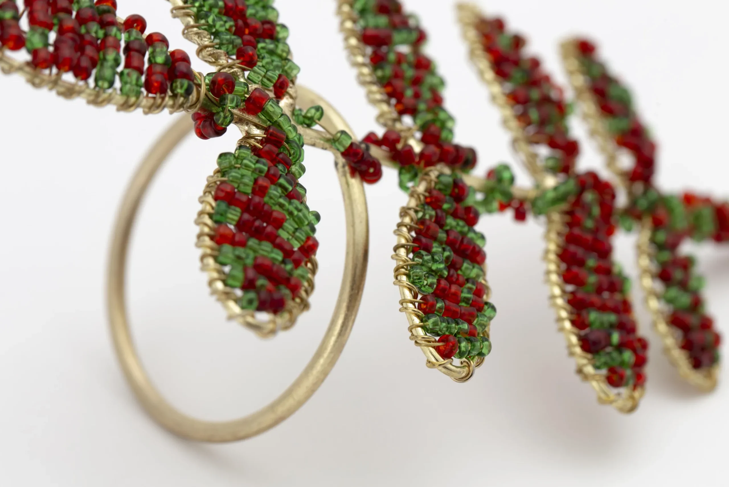 Flamant Rawas, Servetring, Kralen, Blad