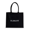 Flamant Shopper , Boodschappentas, Jute, Zwart