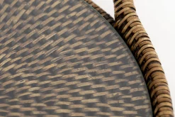 Flamant Togo, Dienblad, Rond, Met Glas, Riet