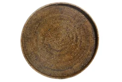 Flamant Togo, Dienblad, Rond, Riet, 48Cm