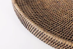 Flamant Togo, Dienblad, Rond, Riet, 48Cm