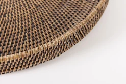 Flamant Togo, Dienblad, Rond, Riet, 48Cm