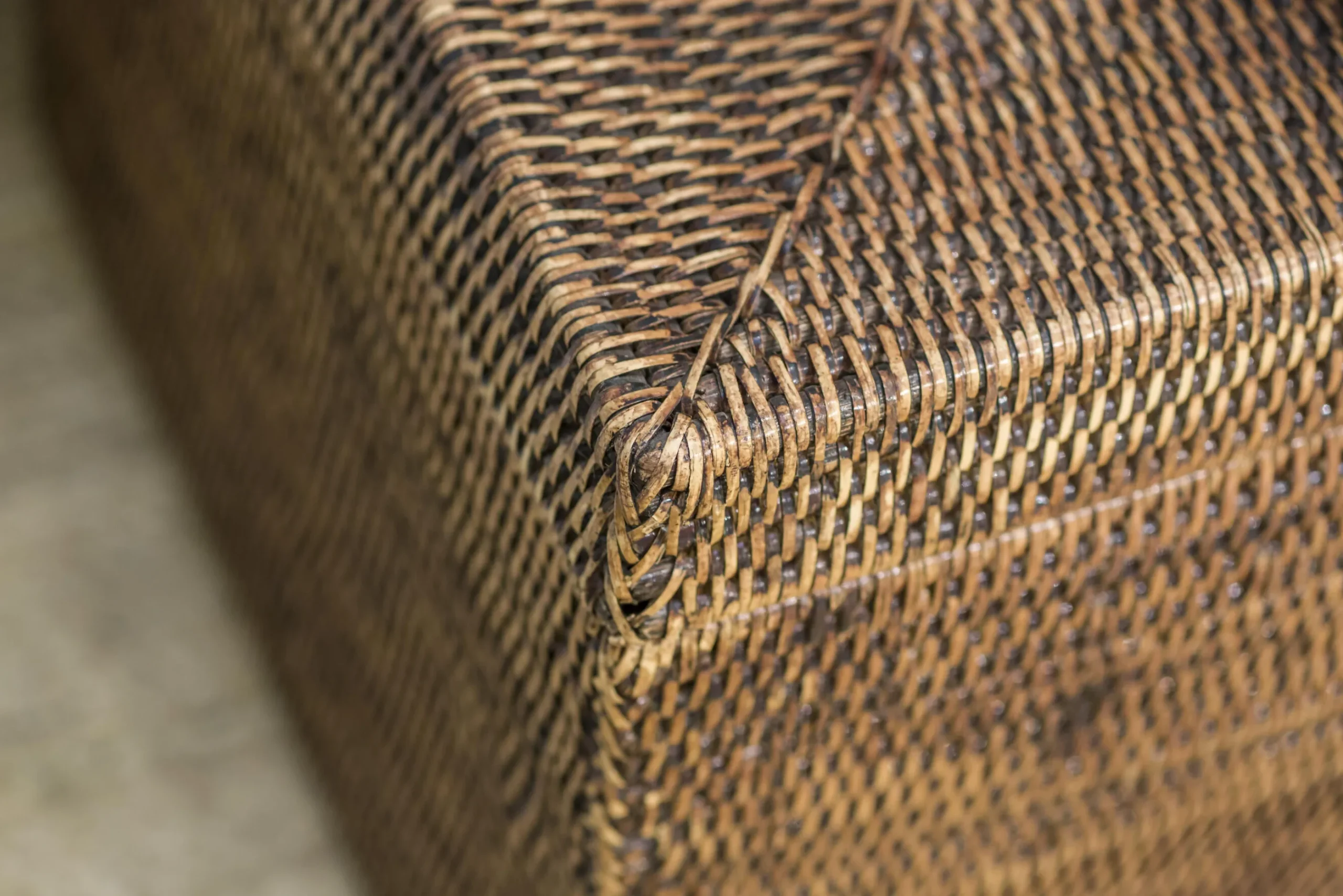 Flamant Togo, Mand, Met Deksel, Riet