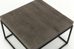 Flamant Urban, Bijzettafel, Eiken En Metaal, Donkerbruin