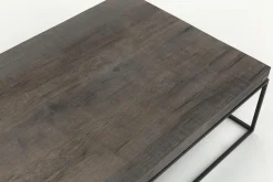 Flamant Urban, Salontafel, Eiken En Metaal, Donkerbruin